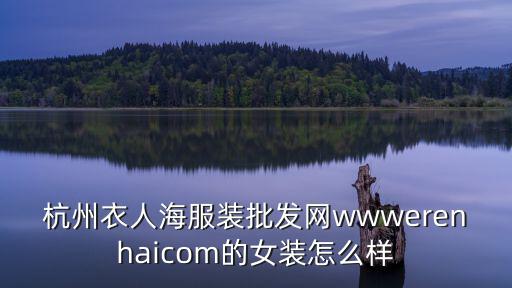 杭州衣人海服裝批發(fā)網(wǎng)wwwerenhaicom的女裝怎么樣