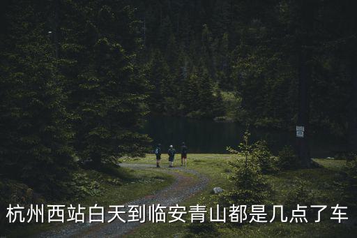 杭州西站白天到臨安青山都是幾點了車
