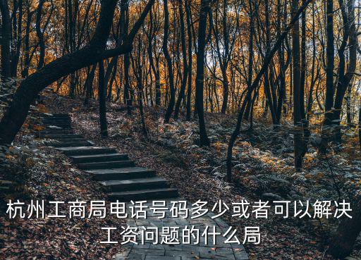杭州工商局電話號碼多少或者可以解決工資問題的什么局