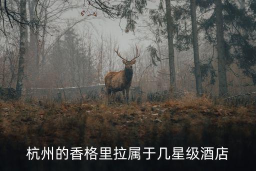 杭州的香格里拉屬于幾星級酒店