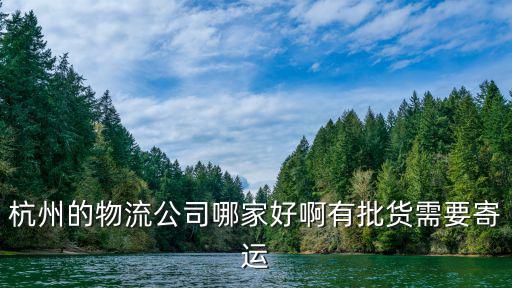 杭州的物流公司哪家好啊有批貨需要寄運(yùn)