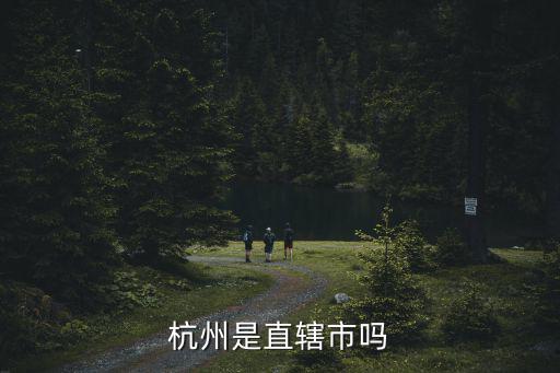 杭州直轄市，杭州是直轄市嗎