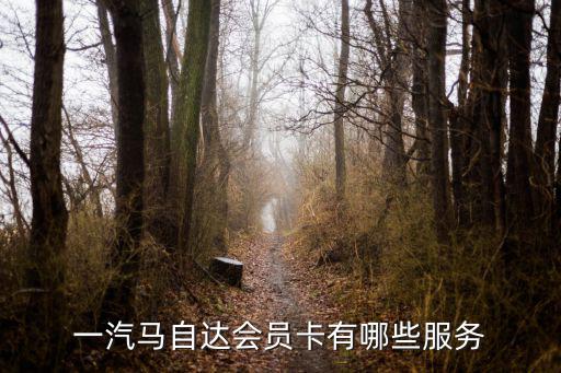 一汽馬自達會員卡有哪些服務