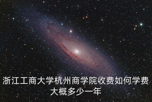 杭州商學院學費，浙江工商大學杭州商學院一年學費多少啊