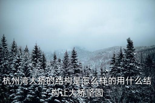 杭州灣大橋的結構是怎么樣的用什么結構讓大橋堅固