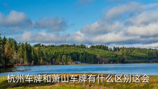 杭州車牌和蕭山車牌有什么區(qū)別這會