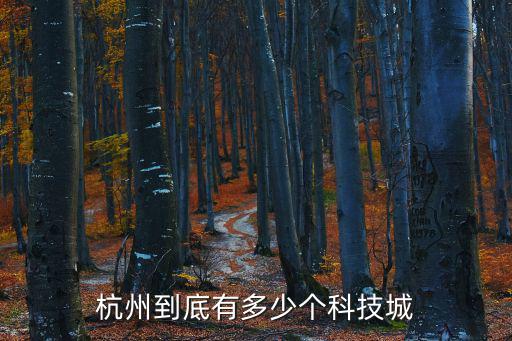 杭州到底有多少個科技城