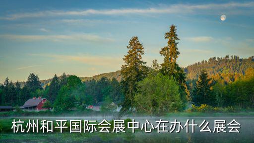 杭州和平國際會展中心在辦什么展會