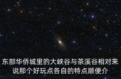 東部華僑城茶溪谷，想去東部華僑城的茶溪谷怎樣坐車