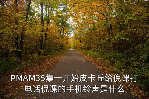 PMAM35集一開始皮卡丘給倪課打電話倪課的手機鈴聲是什么