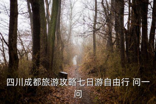 四川成都旅游攻略七日游自由行 問一問