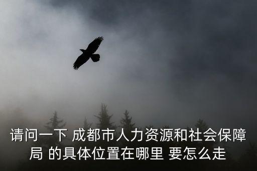 請問一下 成都市人力資源和社會保障局 的具體位置在哪里 要怎么走