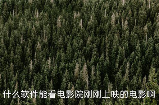 什么軟件能看電影院剛剛上映的電影啊