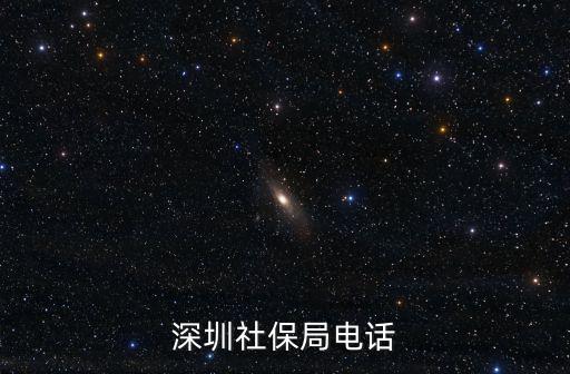 深圳社保局電話