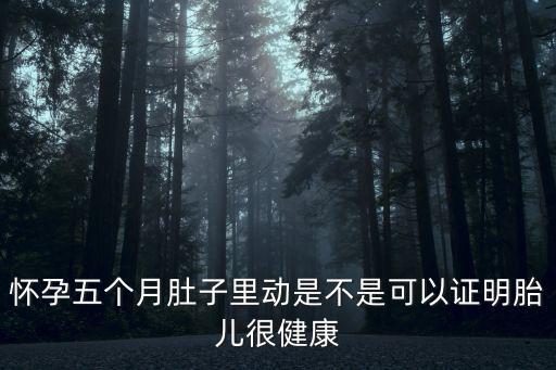 懷孕五個月肚子里動是不是可以證明胎兒很健康
