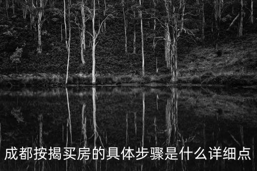 成都按揭買房的具體步驟是什么詳細點