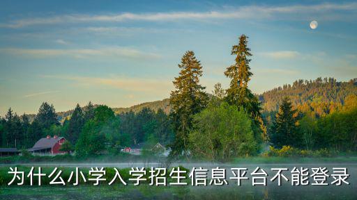 小學(xué)入學(xué)網(wǎng)上報(bào)名系統(tǒng)平臺(tái)，為什么小學(xué)入學(xué)招生信息平臺(tái)不能登錄