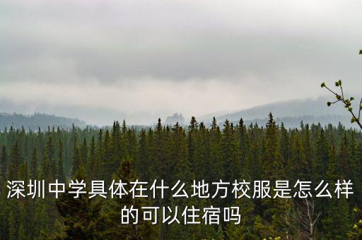 深圳中學具體在什么地方校服是怎么樣的可以住宿嗎