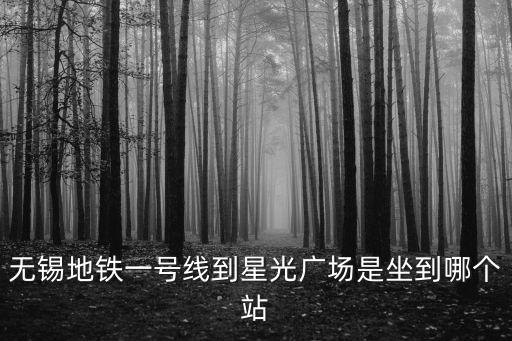 無錫地鐵一號線到星光廣場是坐到哪個站