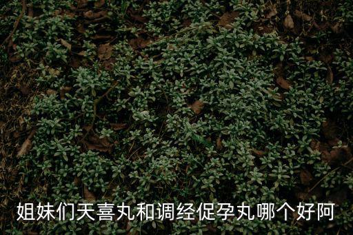 香港天喜堂，姐妹們天喜丸和調經促孕丸哪個好阿