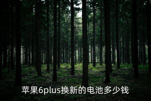 蘋果換電池價(jià)格，蘋果6plus換新的電池多少錢