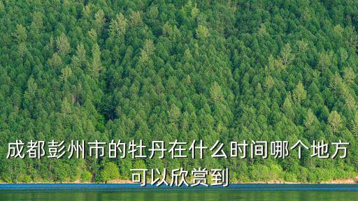 成都彭州市的牡丹在什么時(shí)間哪個(gè)地方可以欣賞到