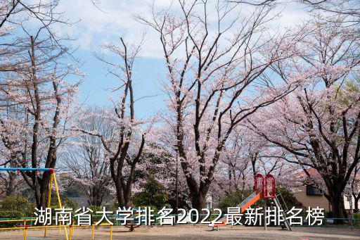 湖南省大學排名2022最新排名榜