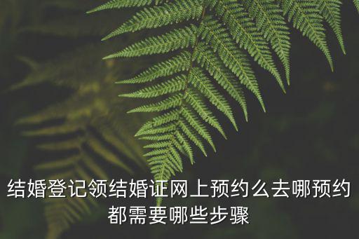 結婚登記領結婚證網上預約么去哪預約都需要哪些步驟