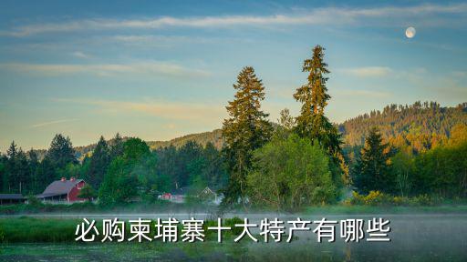 必購柬埔寨十大特產(chǎn)有哪些