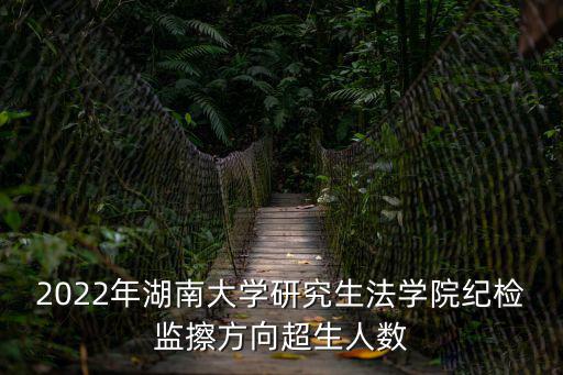 2022年湖南大學(xué)研究生法學(xué)院紀(jì)檢監(jiān)擦方向超生人數(shù)