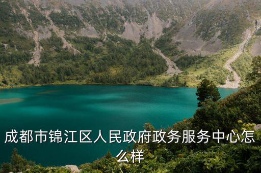 成都市錦江區人民政府政務服務中心怎么樣