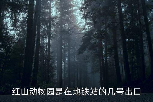 紅山動物園是在地鐵站的幾號出口