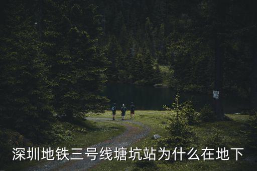 深圳地鐵三號線塘坑站為什么在地下