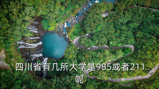 四川省有幾所大學(xué)是985或者211呢