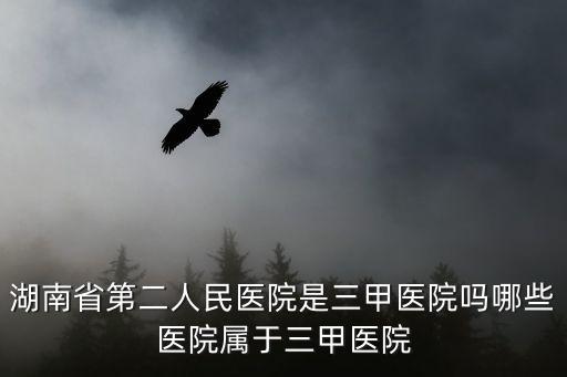 湖南省第二人民醫(yī)院是三甲醫(yī)院嗎哪些醫(yī)院屬于三甲醫(yī)院
