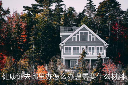 健康證去哪里辦怎么辦理需要什么材料