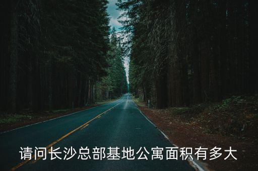 請問長沙總部基地公寓面積有多大