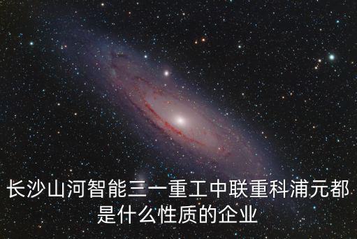 長沙山河智能三一重工中聯重科浦元都是什么性質的企業