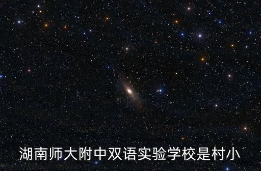 湖南師大附中雙語實驗學校是村小
