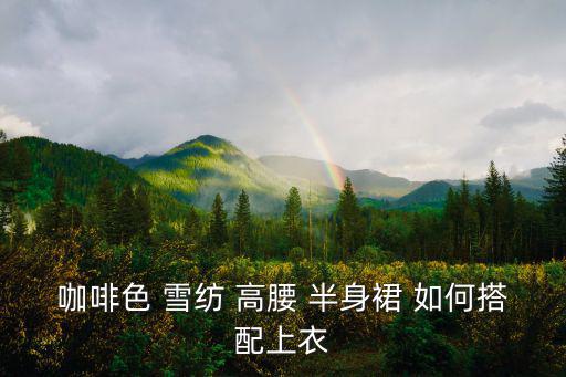 咖啡色 雪紡 高腰 半身裙 如何搭配上衣