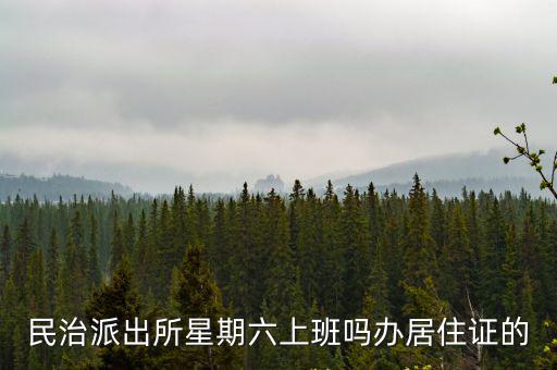 民治派出所星期六上班嗎辦居住證的
