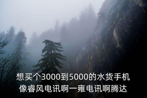 想買個(gè)3000到5000的水貨手機(jī)像睿風(fēng)電訊啊一雍電訊啊騰達(dá)