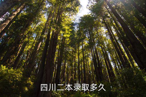 四川二本錄取多久