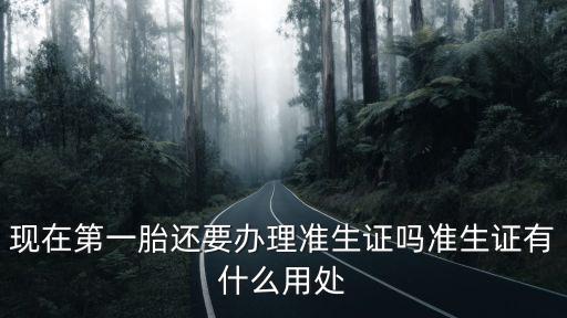 現在第一胎還要辦理準生證嗎準生證有什么用處
