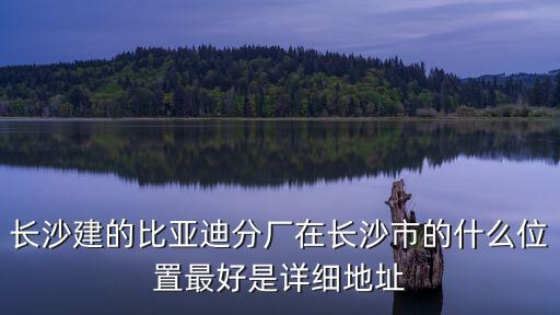 長(zhǎng)沙建的比亞迪分廠在長(zhǎng)沙市的什么位置最好是詳細(xì)地址