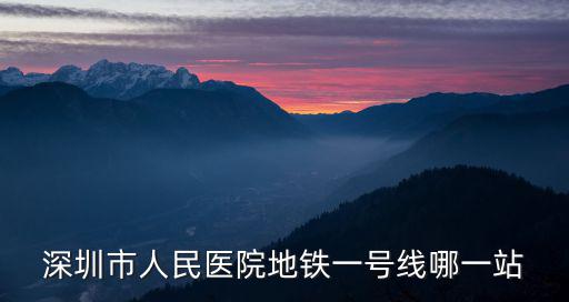 深圳1號線地鐵，深圳1號地鐵開通時間
