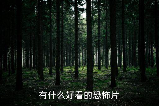 有什么好看的恐怖片