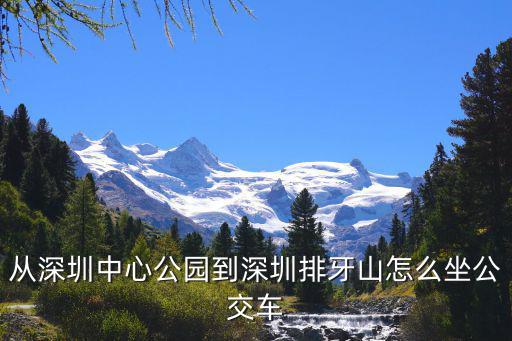 從深圳中心公園到深圳排牙山怎么坐公交車