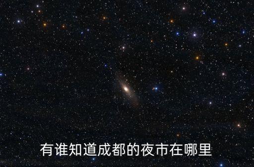 有誰知道成都的夜市在哪里