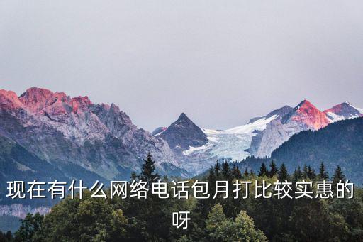 現(xiàn)在有什么網(wǎng)絡電話包月打比較實惠的呀